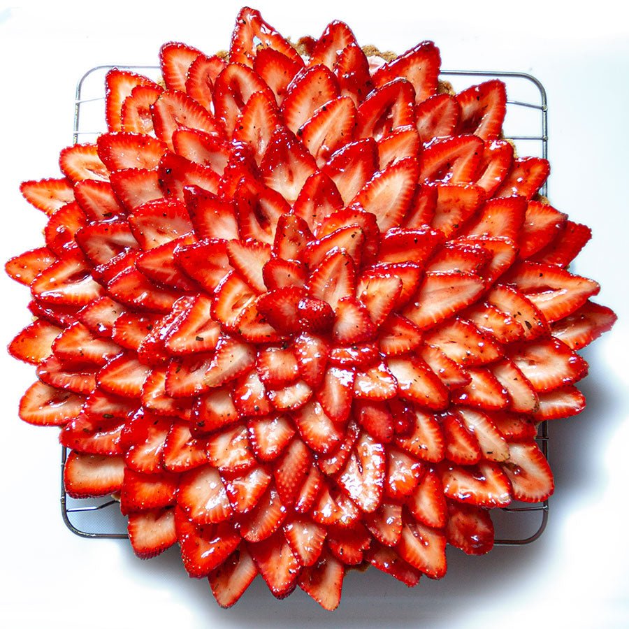 Fresh Strawberry-Basil Tart
