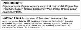 Organic Apricot Chardonnay Preserves