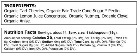 Organic Spiced Cherry Preserves - Food For Thought
