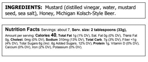 Truly Natural Beer and Honey Mustard & Rub - Food For Thought