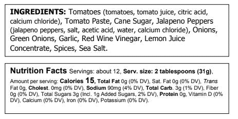 Image of Truly Natural Garden Salsa - Food For Thought