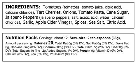 Image of Truly Natural Medium Cherry Salsa - Food For Thought