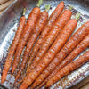 Maple Cream Mustard Roasted Carrots