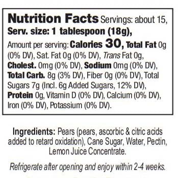 Truly Natural Great Lakes Pear Preserves - Food For Thought