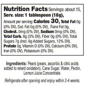 Truly Natural Great Lakes Pear Preserves