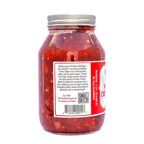 Image of Truly Natural Medium Cherry Salsa - 32 oz jar - Food For Thought