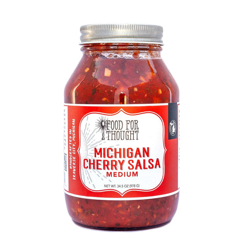 Image of Truly Natural Medium Cherry Salsa - 32 oz jar - Food For Thought