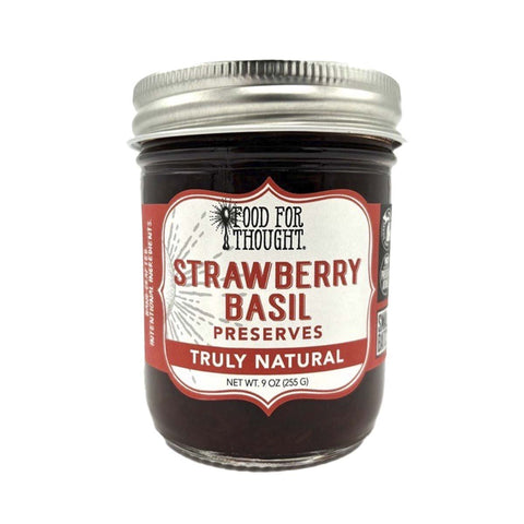 Image of Truly Natural Strawberry Basil Preserves - Food For Thought