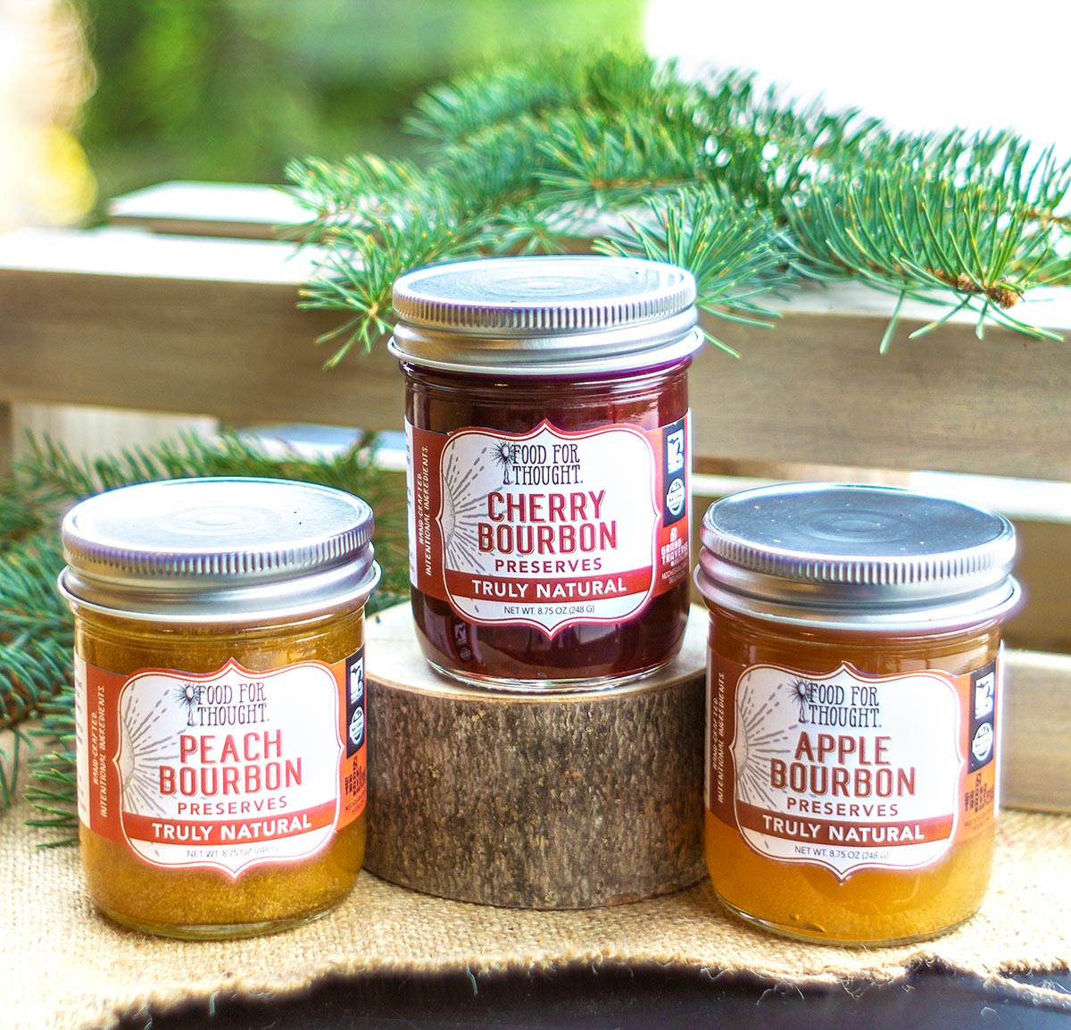 Michigan Bourbon Preserves Gift Set - Food For Thought