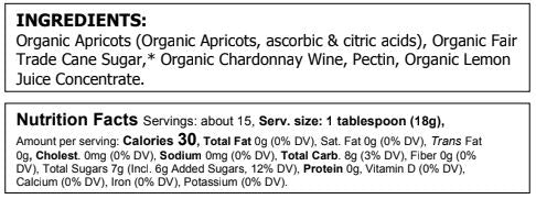 Organic Apricot Chardonnay Preserves - Food For Thought