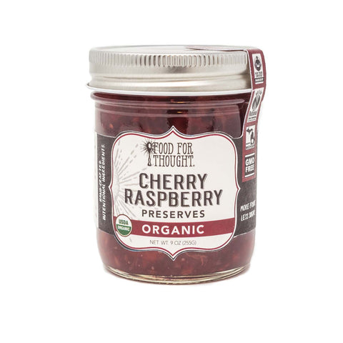 Image of Organic Cherry Raspberry Preserves - Food For Thought