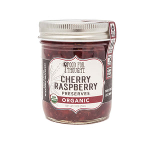 Organic Cherry Raspberry Preserves - Food For Thought