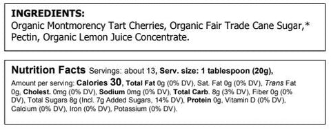 Image of Organic Montmorency Tart Cherry Preserves - Food For Thought