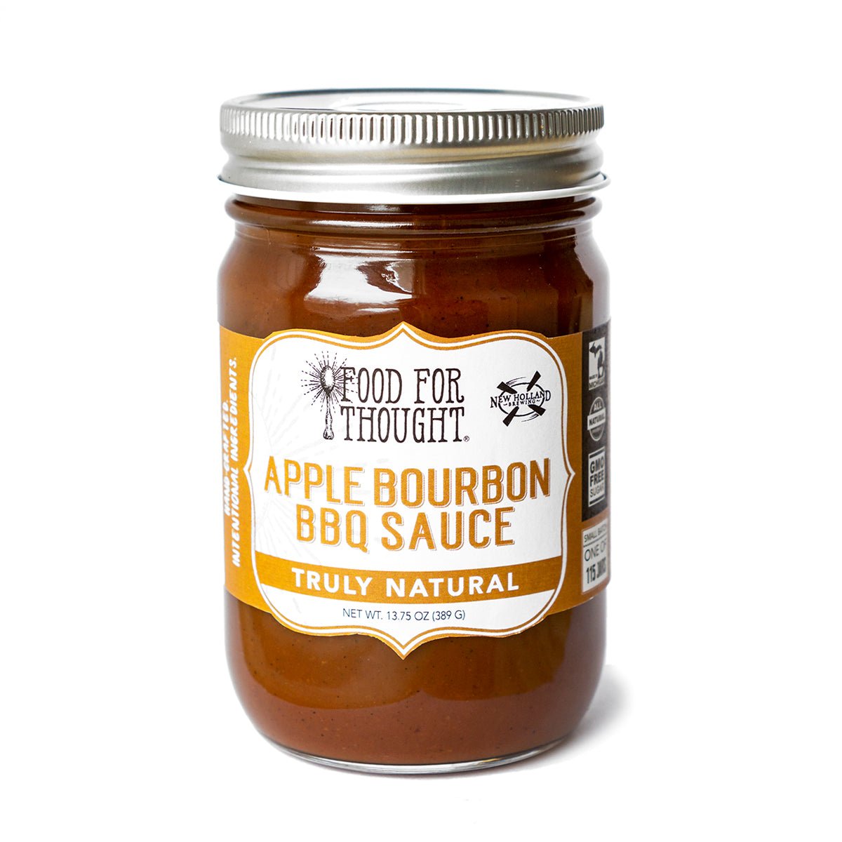 Truly Natural Apple Bourbon BBQ Sauce - Food For Thought