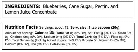 Image of Truly Natural Blueberry Preserves - Food For Thought