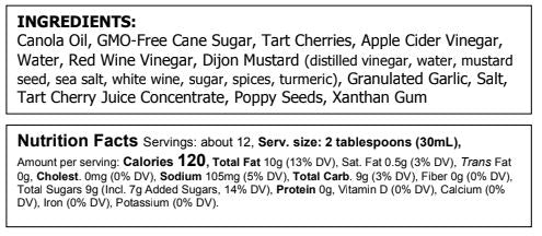 Truly Natural Cherry Poppy Seed Dressing - Food For Thought