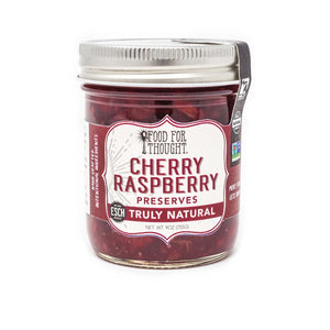 Truly Natural Cherry Raspberry Preserves - Food For Thought