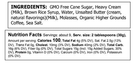 Truly Natural Coffee Caramel Sauce - Food For Thought