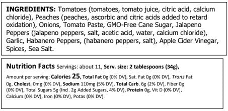 Truly Natural Habanero Peach Salsa - Food For Thought