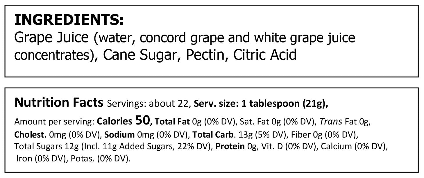 Truly Natural Lunchbox Concord Grape Jelly - Food For Thought