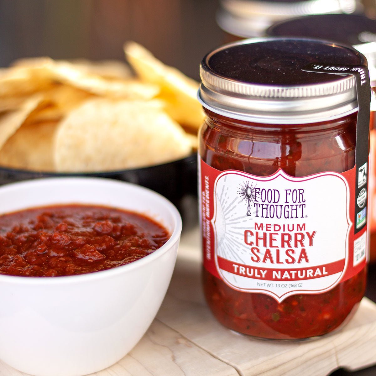 Truly Natural Medium Cherry Salsa - Food For Thought