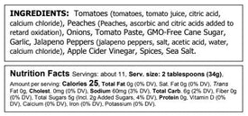 Truly Natural Medium Peach Salsa