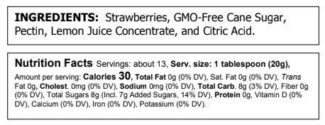 Truly Natural Strawberry Preserves - Food For Thought